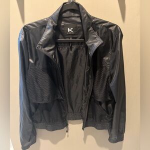 Koral Black Mesh Light Zip Up Jacket